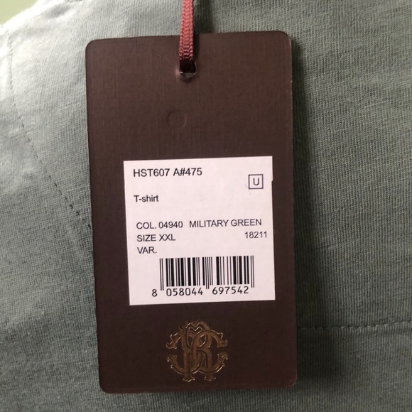 Roberto Cavalli – Snake Graphic Crew Neck T-Shirt - Picture 7 of 7